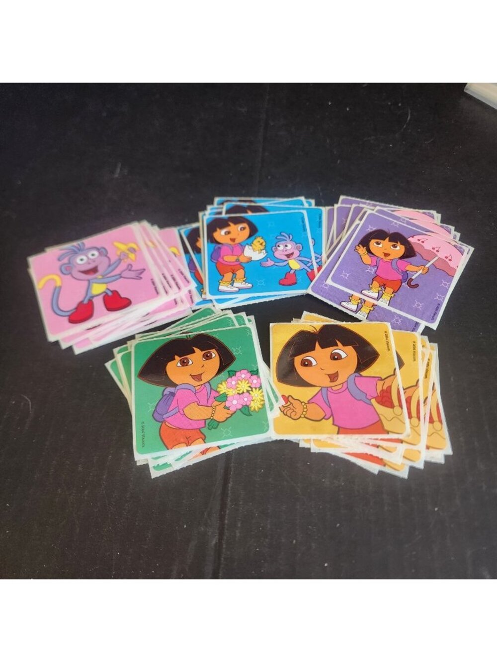 VINTAGE 2004 Viacom Dora the Explorer & Friends 60 pc Square Stickers Lot